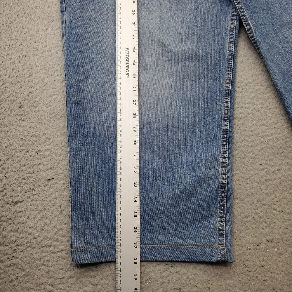 Levi's 550‎ Jeans Mens 50x30 Blue Denim Regular Fit Medium Wash Red Tab Wide Leg